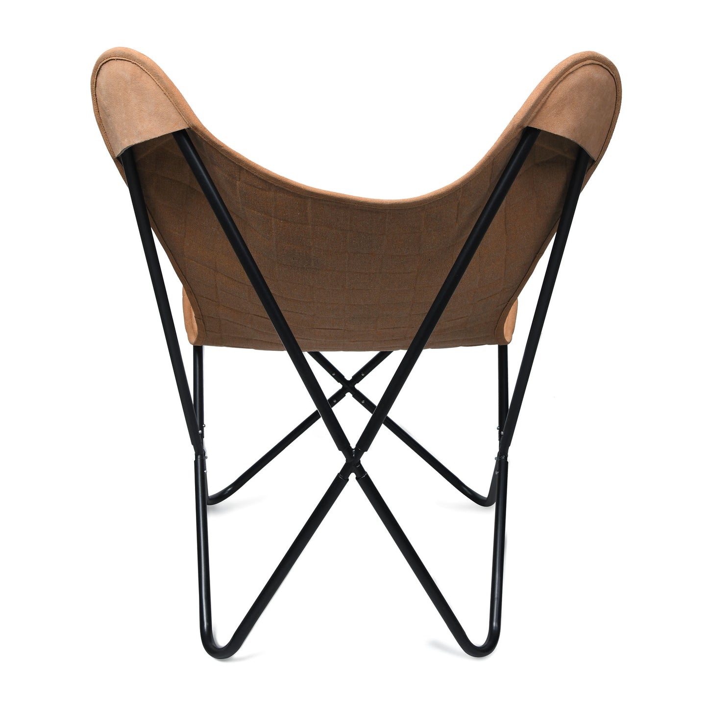 Knitted Sued Leather Cover With Black Frame