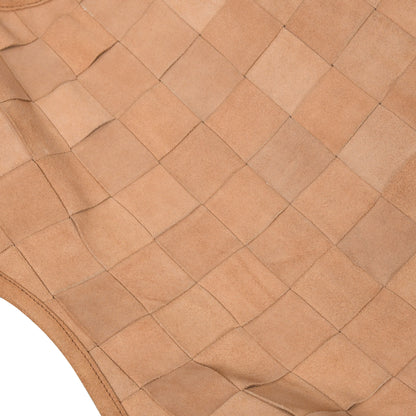 Knitted Sued Leather Cover With Black Frame