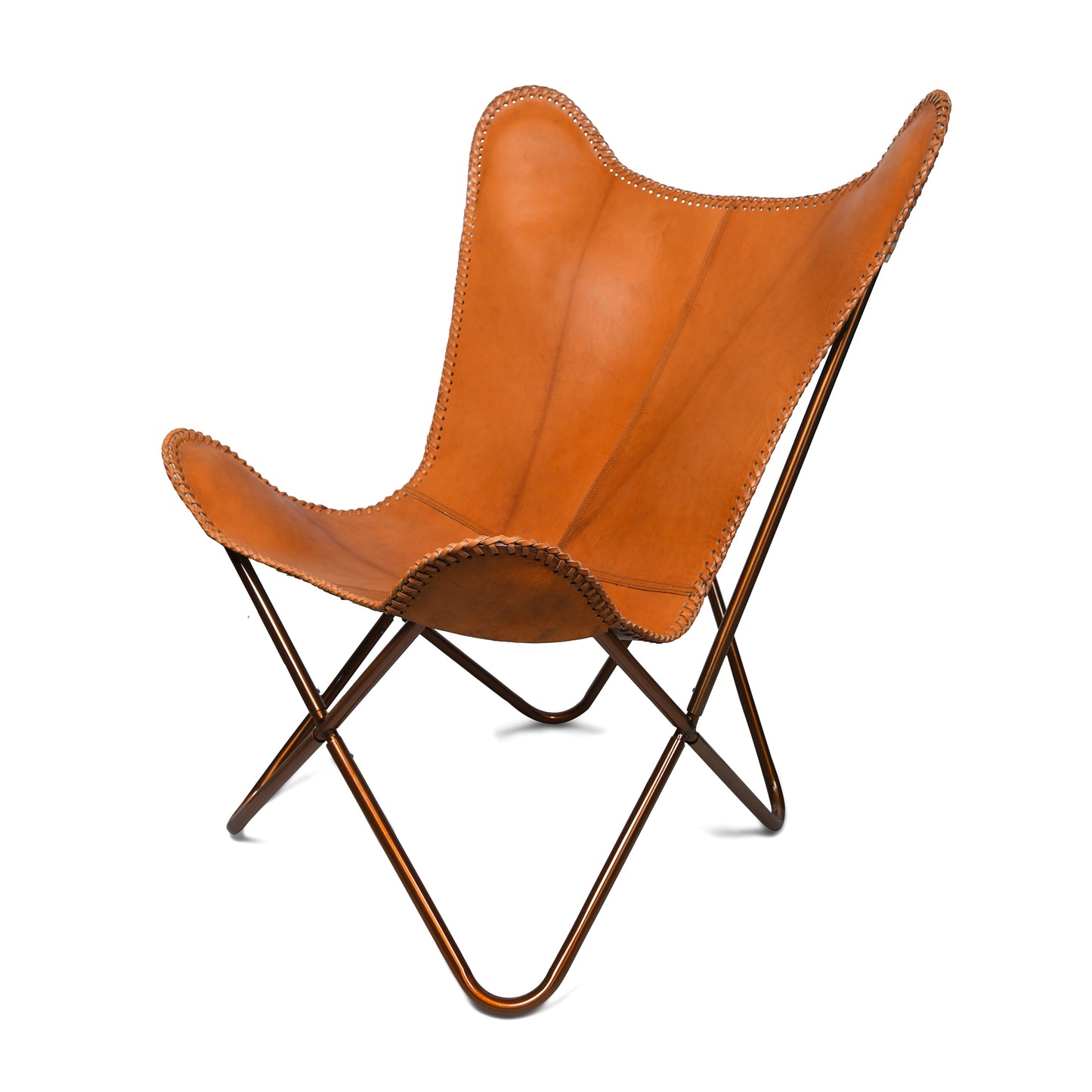 Goat Vintage Leather with copper Frame