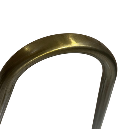 Light Caramel Brown Leather Cover with Brass Frame